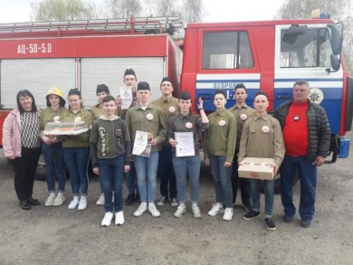Cлет юных спасателей пожарных. Бобруйск