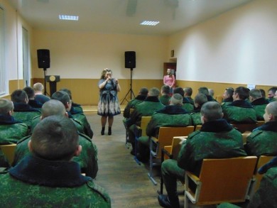 Концерт для военнослужащих 147-й зенитно-ракетной бригады