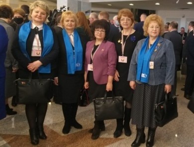 Делегаты ВНС из Бобруйска в стенах Дворца Республики