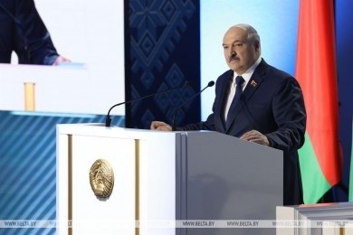 Александр Лукашенко выступил с докладом на VI Всебелорусском народном собрании
