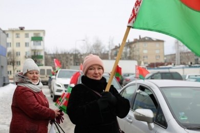В Бобруйске прошел автопробег за мирную Беларусь