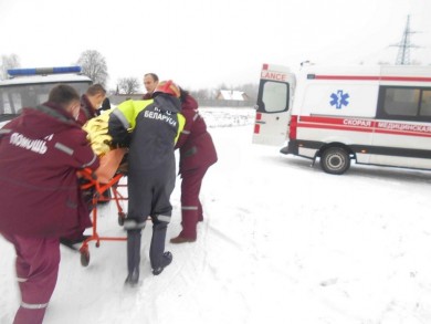 На озере Винницком спасён провалившийся под лёд рыбак