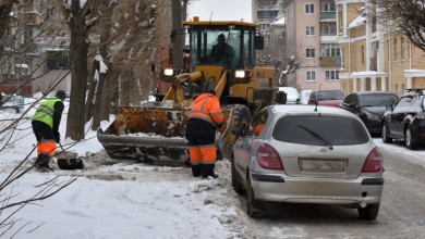Внимание, водители! Убирайте автомобили на время уборки улиц от снега!