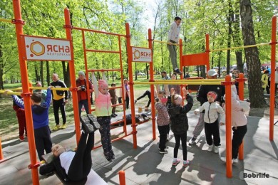 Новая спортивная площадка по воркауту открылась в Бобруйске