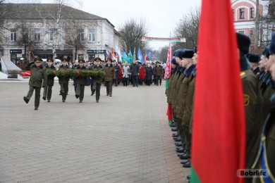 В Бобруйске отметили День защитников Отечества и Вооруженных Сил