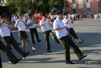 Марш-парад оркестров духовой музыки прошел в Бобруйске