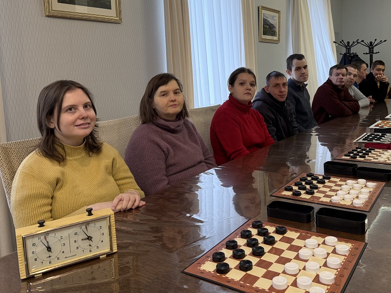 Проведено соревнование по шашкам, организованное центром социального обслуживания населения Ленинского района г. Бобруйска.